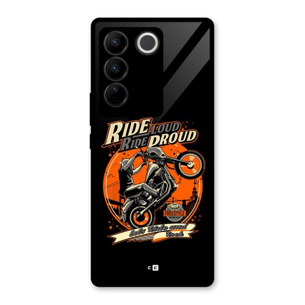 Proud Rider Glass Back Case for Vivo V27