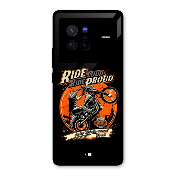 Proud Rider Glass Back Case for Vivo X80