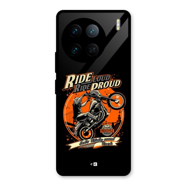 Proud Rider Glass Back Case for Vivo X90 Pro