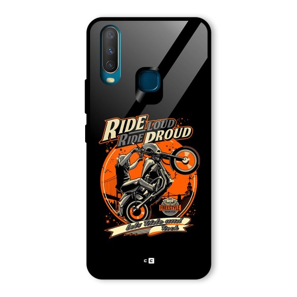 Proud Rider Glass Back Case for Vivo Y12