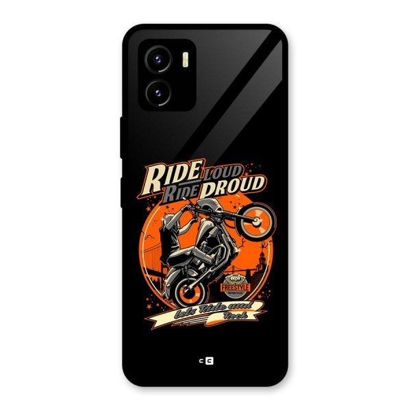 Proud Rider Glass Back Case for Vivo Y15s