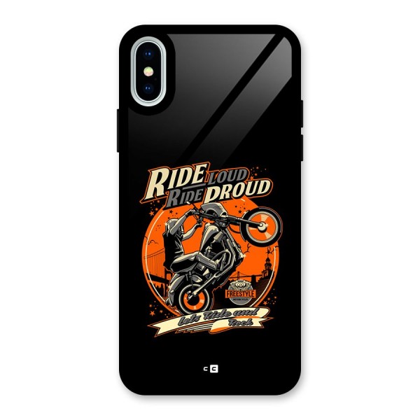 Proud Rider Glass Back Case for iPhone X