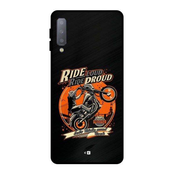 Proud Rider Metal Back Case for Galaxy A7 (2018)