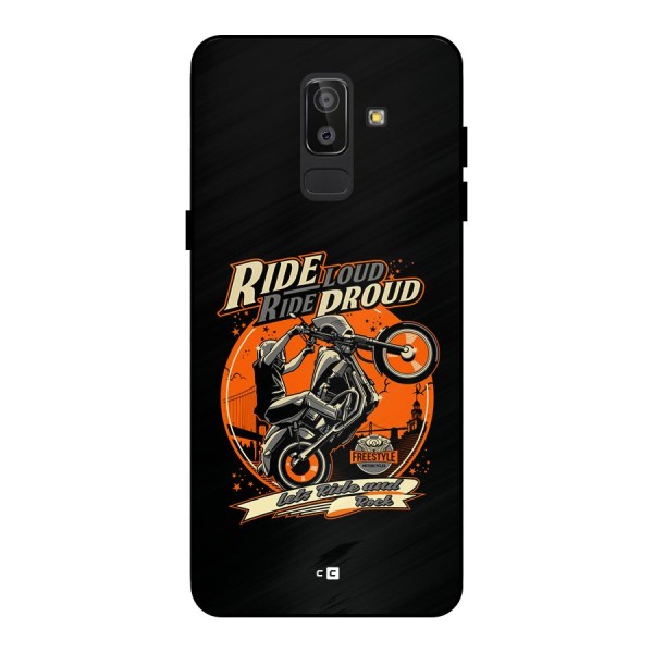 Proud Rider Metal Back Case for Galaxy J8