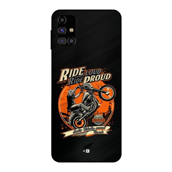 Proud Rider Metal Back Case for Galaxy M31s