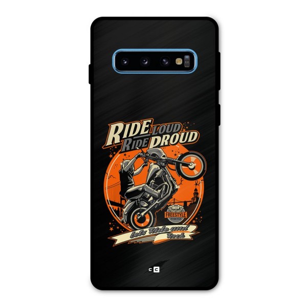 Proud Rider Metal Back Case for Galaxy S10