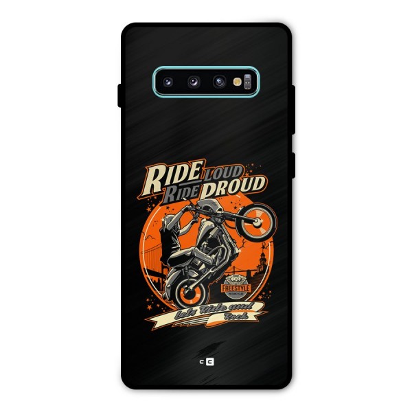 Proud Rider Metal Back Case for Galaxy S10 Plus