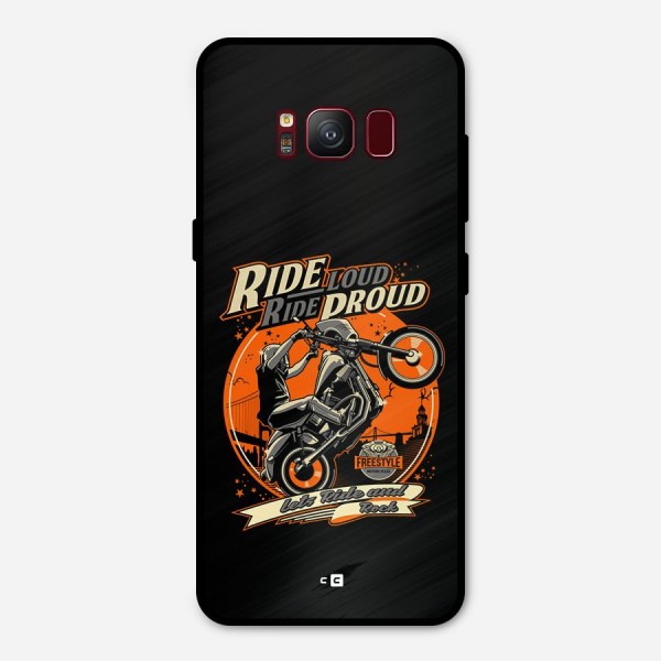 Proud Rider Metal Back Case for Galaxy S8