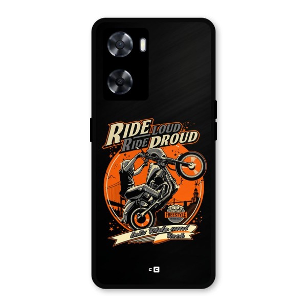 Proud Rider Metal Back Case for Oppo A57 2022