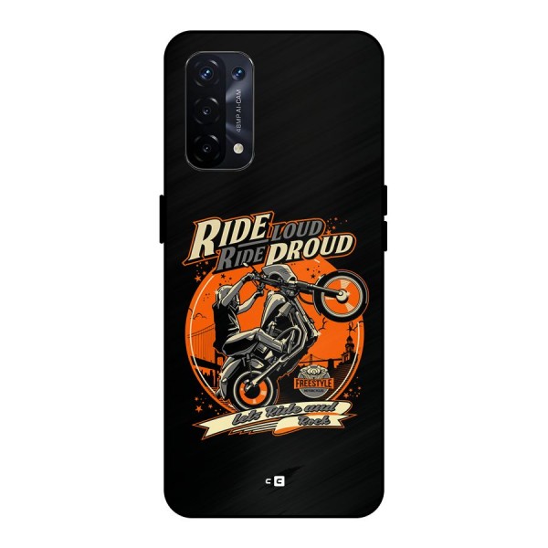 Proud Rider Metal Back Case for Oppo A74 5G