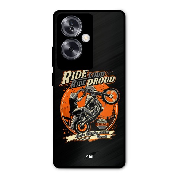 Proud Rider Metal Back Case for Oppo A79 5G