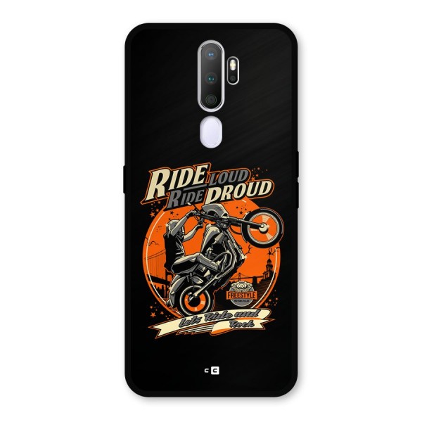 Proud Rider Metal Back Case for Oppo A9 (2020)