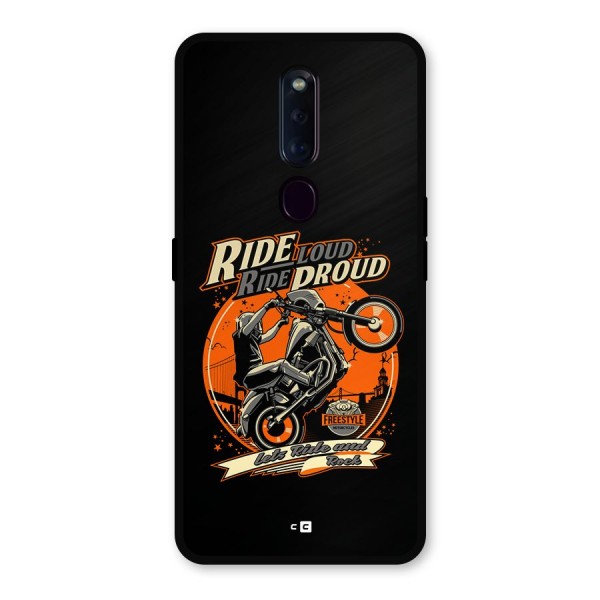 Proud Rider Metal Back Case for Oppo F11 Pro