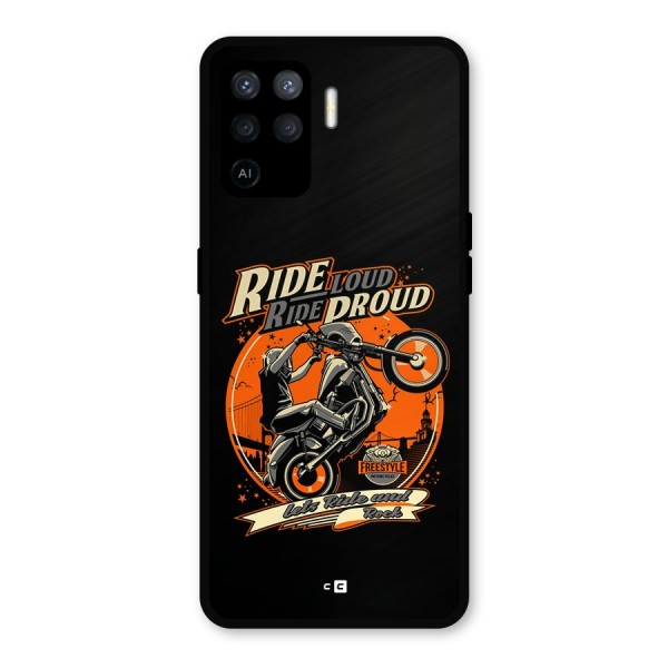 Proud Rider Metal Back Case for Oppo F19 Pro