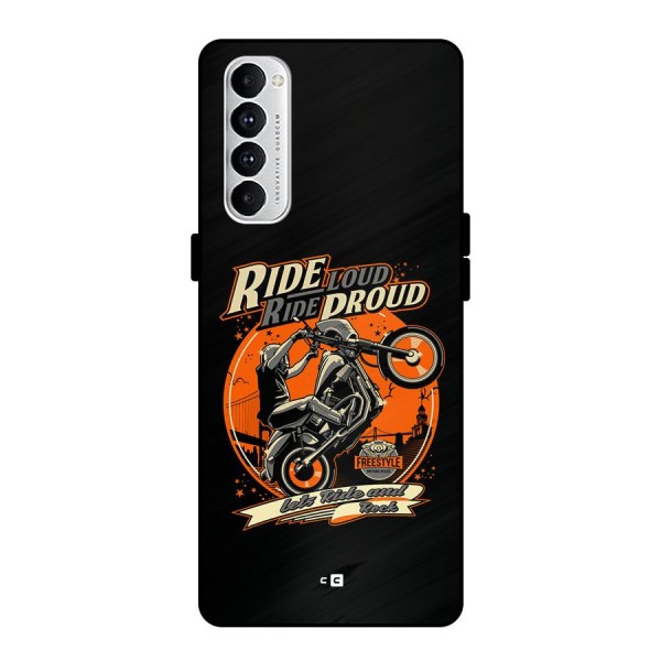 Proud Rider Metal Back Case for Oppo Reno4 Pro