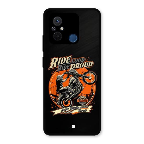 Proud Rider Metal Back Case for Poco C55