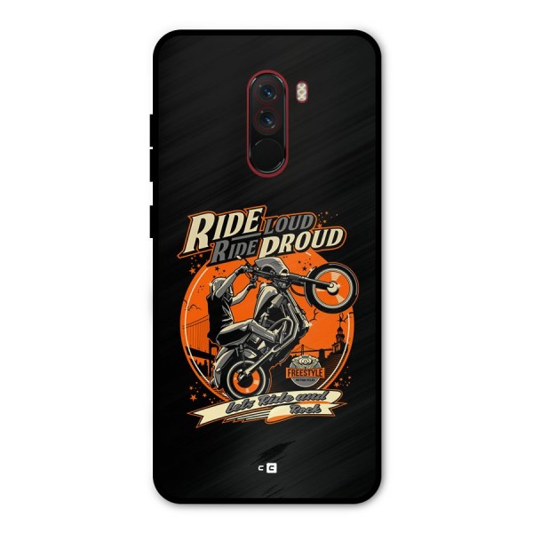 Proud Rider Metal Back Case for Poco F1