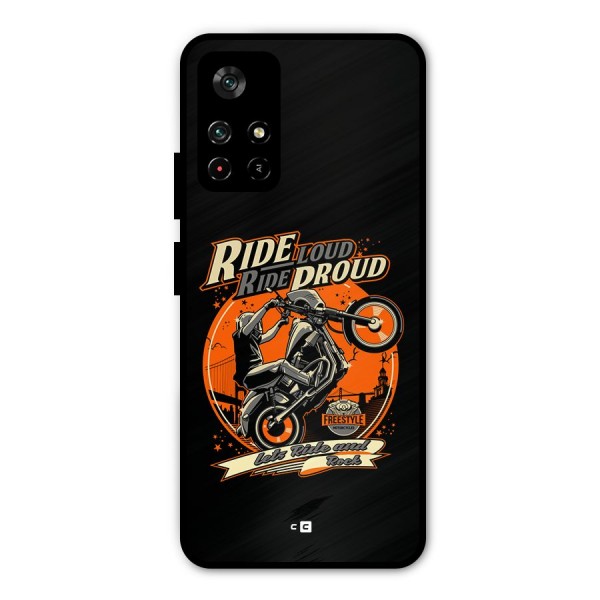 Proud Rider Metal Back Case for Poco M4 Pro 5G