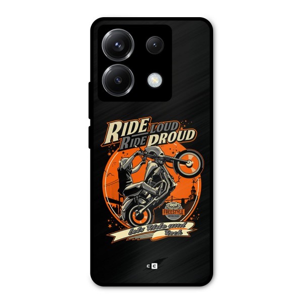 Proud Rider Metal Back Case for Poco X6