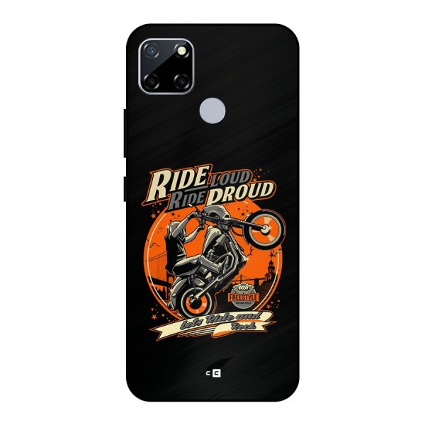 Proud Rider Metal Back Case for Realme Narzo 30A