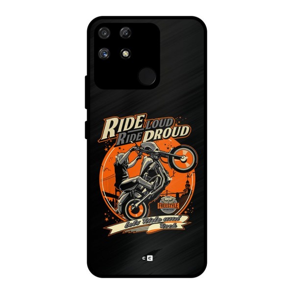 Proud Rider Metal Back Case for Realme Narzo 50A