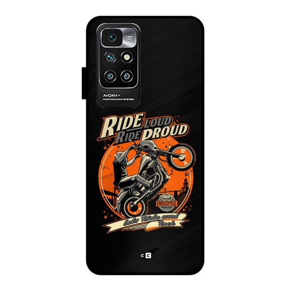 Proud Rider Metal Back Case for Redmi 10 Prime