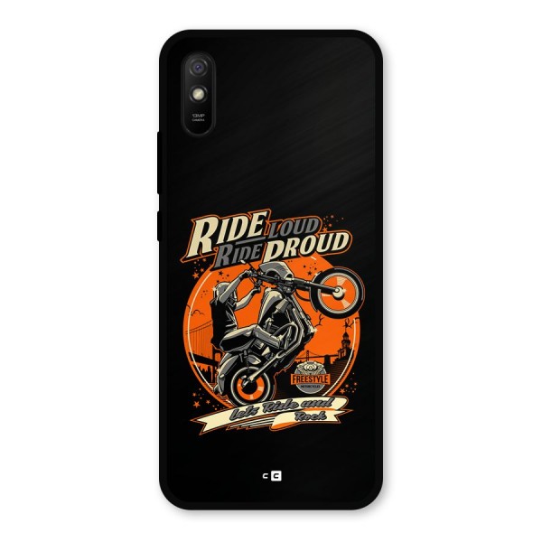 Proud Rider Metal Back Case for Redmi 9a