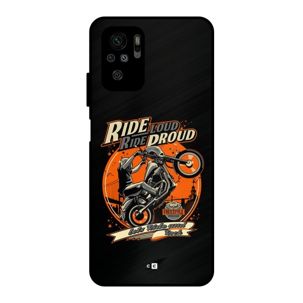 Proud Rider Metal Back Case for Redmi Note 10