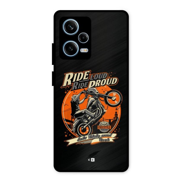 Proud Rider Metal Back Case for Redmi Note 12 Pro