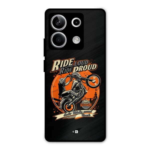 Proud Rider Metal Back Case for Redmi Note 13 5G