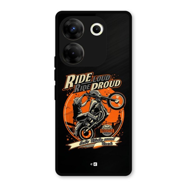 Proud Rider Metal Back Case for Tecno Camon 20