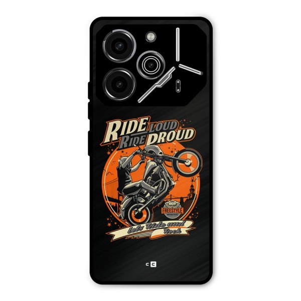 Proud Rider Metal Back Case for Tecno Pova 6 Pro