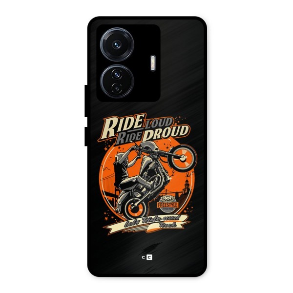 Proud Rider Metal Back Case for Vivo T1 Pro