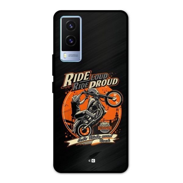 Proud Rider Metal Back Case for Vivo V21e 5G