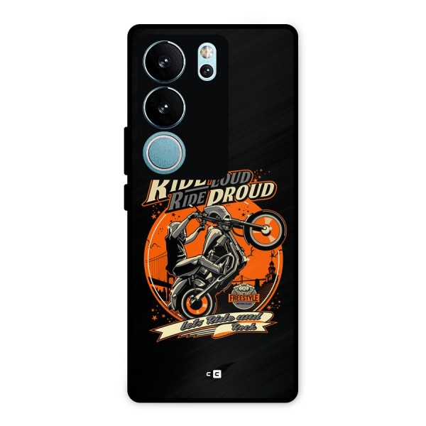 Proud Rider Metal Back Case for Vivo V29 Pro