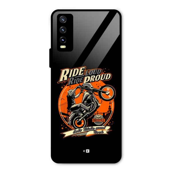 Proud Rider Metal Back Case for Vivo Y20 2021