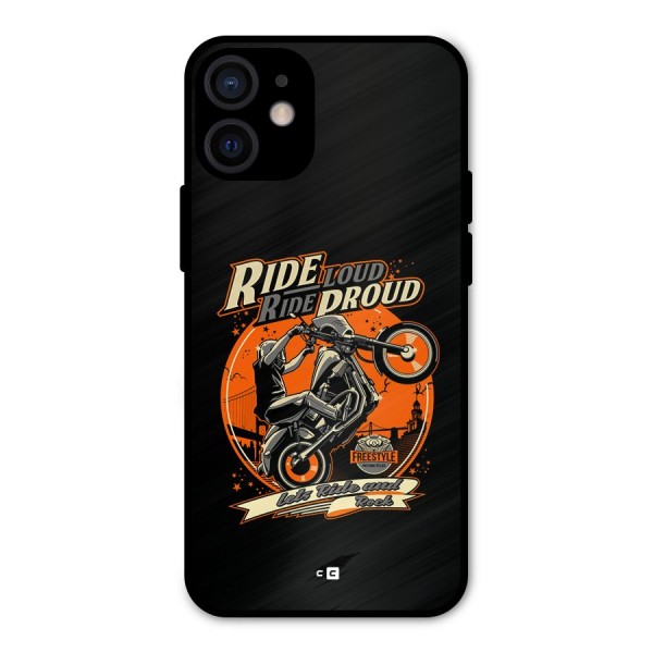 Proud Rider Metal Back Case for iPhone 12 Mini