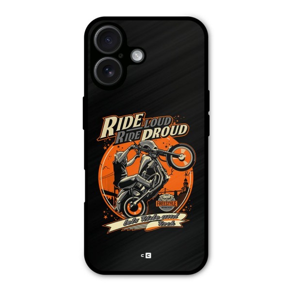 Proud Rider Metal Back Case for iPhone 16