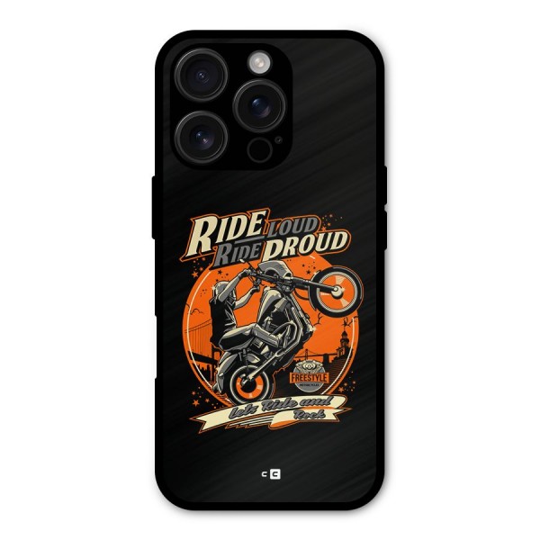 Proud Rider Metal Back Case for iPhone 16 Pro