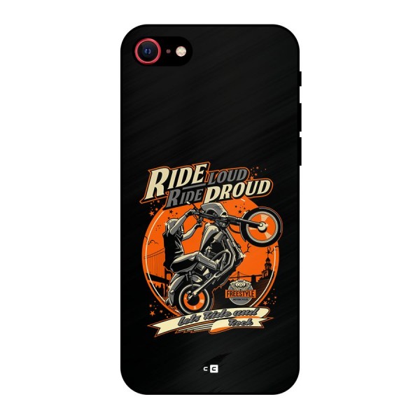 Proud Rider Metal Back Case for iPhone 8