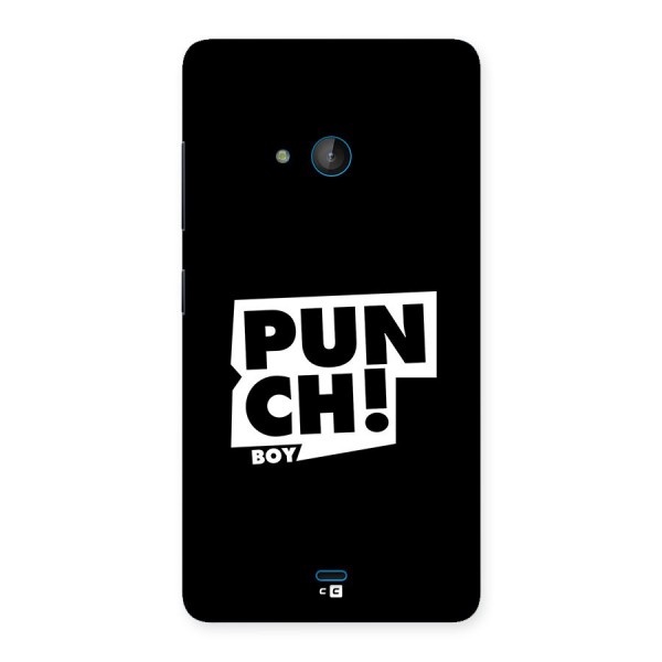 Punch Boy Back Case for Lumia 540