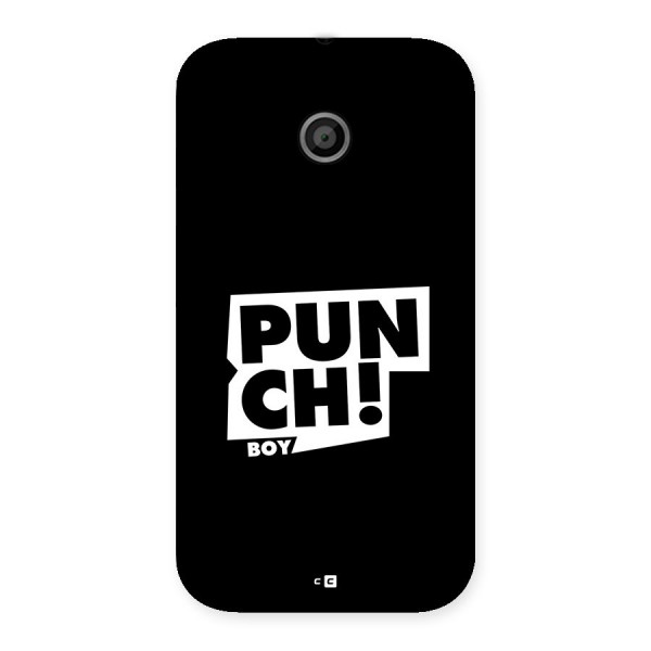 Punch Boy Back Case for Moto E