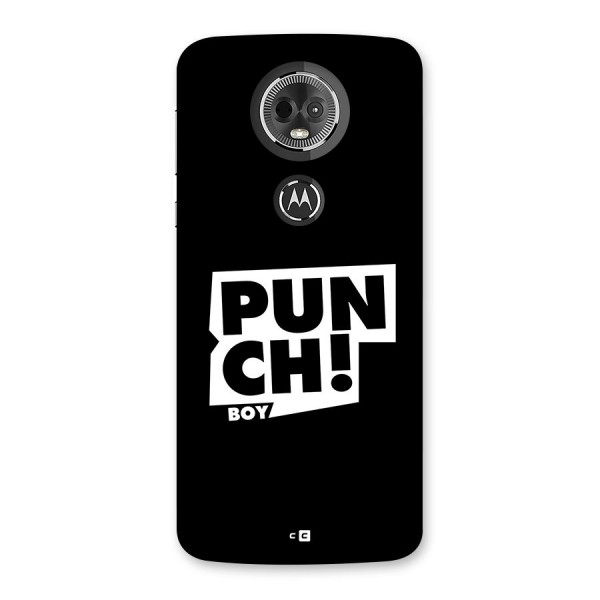 Punch Boy Back Case for Moto E5 Plus