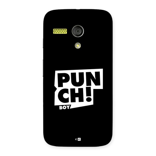 Punch Boy Back Case for Moto G