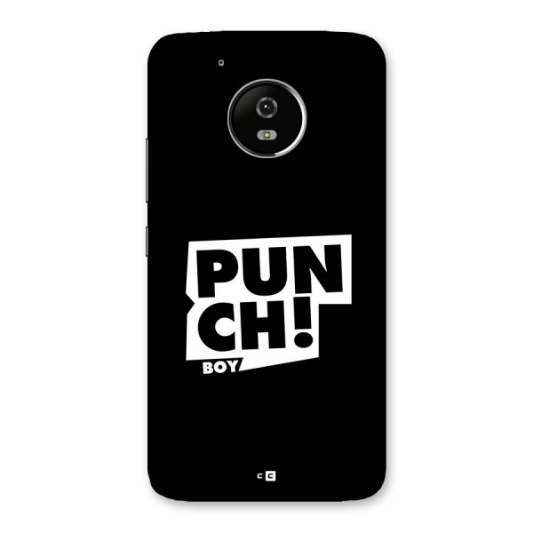 Punch Boy Back Case for Moto G5