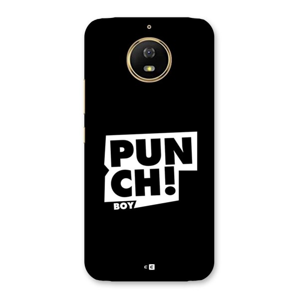 Punch Boy Back Case for Moto G5s