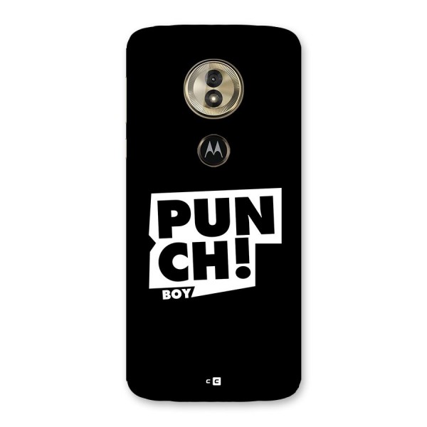 Punch Boy Back Case for Moto G6 Play