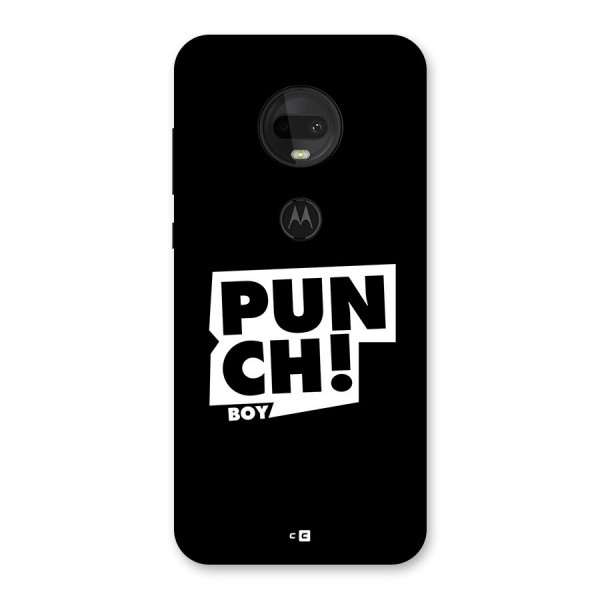 Punch Boy Back Case for Moto G7