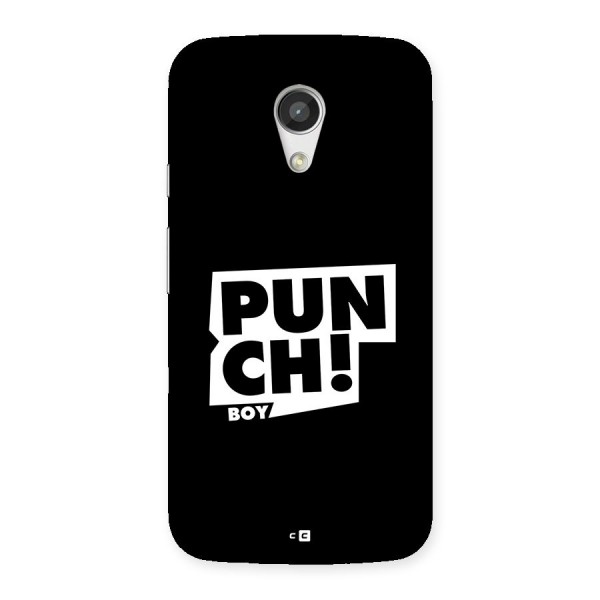 Punch Boy Back Case for Moto G 2nd Gen