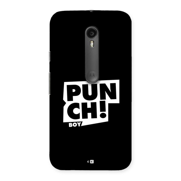 Punch Boy Back Case for Moto G Turbo